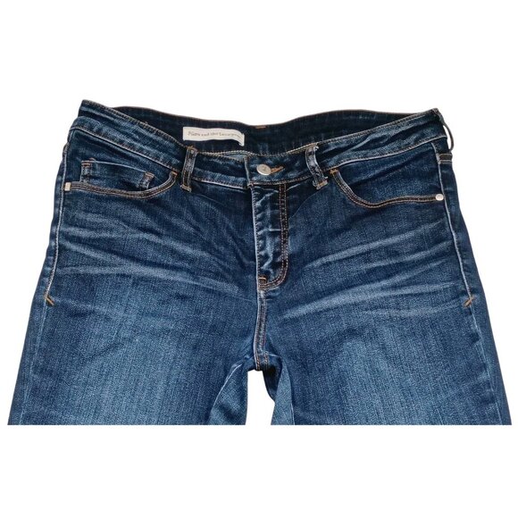 Pilcro and the Letterpress Jeans Womens 32 Stretch Skinny Mid Rise Denim Pants - Picture 2 of 9